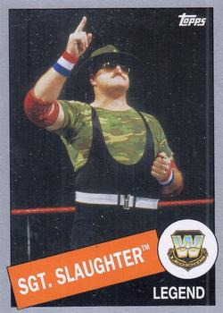 2015 Topps WWE Heritage - Silver #42 Sgt. Slaughter Front