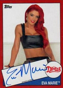 2015 Topps WWE Heritage - Autographs Red #NNO Eva Marie Front