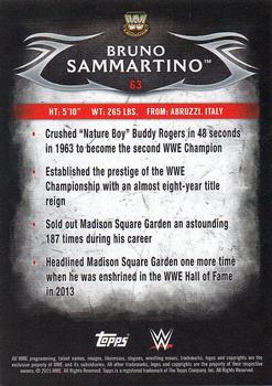 2015 Topps WWE Undisputed - Red #63 Bruno Sammartino Back