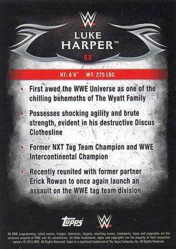 2015 Topps WWE Undisputed - Red #68 Luke Harper Back