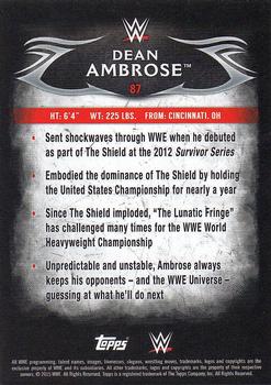 2015 Topps WWE Undisputed - Red #87 Dean Ambrose Back
