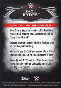 2015 Topps WWE Undisputed - Silver #11 Zack Ryder Back