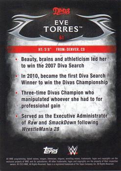 2015 Topps WWE Undisputed - Silver #61 Eve Torres Back