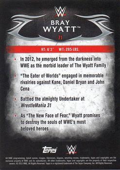 2015 Topps WWE Undisputed - Silver #71 Bray Wyatt Back