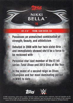 2015 Topps WWE Undisputed - Silver #76 Nikki Bella Back