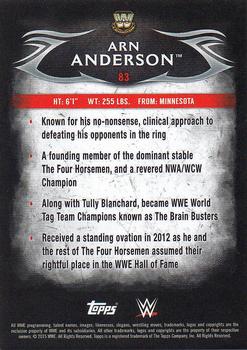 2015 Topps WWE Undisputed - Silver #83 Arn Anderson Back