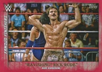2015 Topps WWE Undisputed - Famous Finishers Red #FF-8 Rick Rude Front
