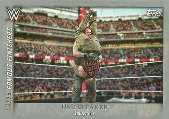 2015 Topps WWE Undisputed - Famous Finishers Silver #FF-5 Undertaker Front