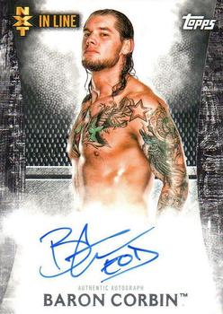 2015 Topps WWE Undisputed - NXT In Line Autographs Black #NA-BCO Baron Corbin Front