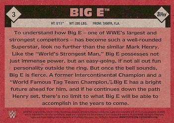 2016 Topps WWE Heritage #3 Big E Back