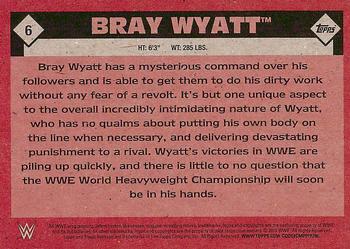 2016 Topps WWE Heritage #6 Bray Wyatt Back