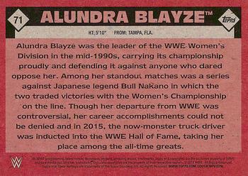 2016 Topps WWE Heritage #71 Alundra Blayze Back