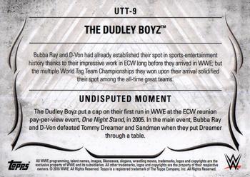2016 Topps WWE Undisputed - Tag Teams #UTT-9 The Dudley Boyz Back