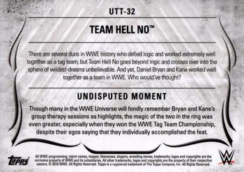 2016 Topps WWE Undisputed - Tag Teams #UTT-32 Team Hell No Back