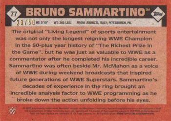 2016 Topps WWE Heritage - Silver #77 Bruno Sammartino Back