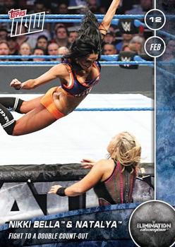 2016 Topps Now WWE #61 Nikki Bella / Natalya Front