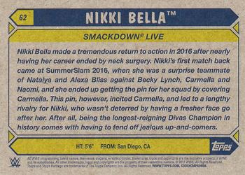 2017 Topps WWE Heritage #62 Nikki Bella Back