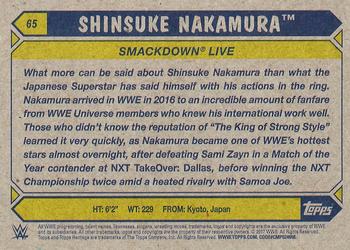 2017 Topps WWE Heritage #65 Shinsuke Nakamura Back