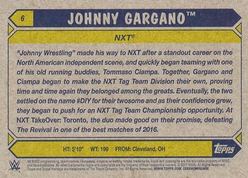 2017 Topps WWE Heritage - Blue #6 Johnny Gargano Back
