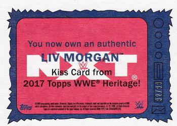 2017 Topps WWE Heritage - Kiss Cards #NNO Liv Morgan Back