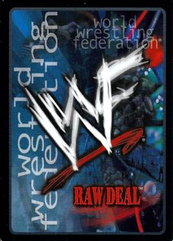 2002 Comic Images WWF Raw Deal:  Mania #71 Here Comes the Money! Back