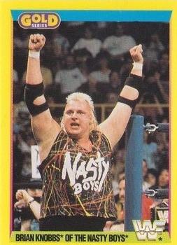 1992 Merlin WWF Gold Series Part 2 #69 Brian Knobbs of The Nasty Boys Front