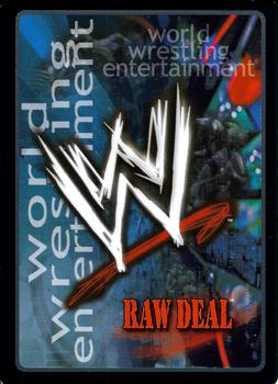 2003 Comic Images WWE Raw Deal Insurrextion #30 Add Insult to Injury Back