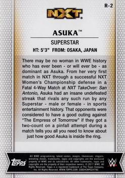 2017 Topps WWE Women's Division - Gold #R-2 Asuka Back