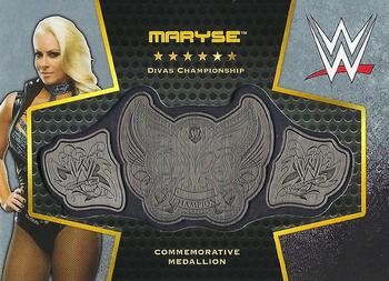 2017 Topps WWE Women's Division - Retired Divas Championship Commemorative Relic Silver #DC-M Maryse Front