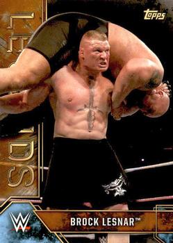 2017 Topps Legends of WWE - Bronze #1 Brock Lesnar Front