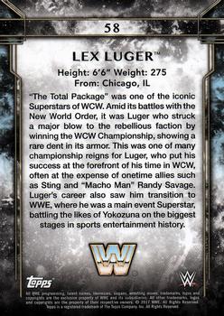 2017 Topps Legends of WWE - Bronze #58 Lex Luger Back