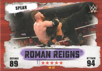 2016 Topps Slam Attax WWE: Takeover #83 Roman Reigns Front