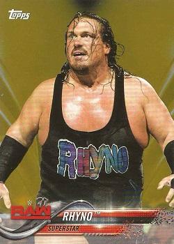 2018 Topps WWE - Gold #77 Rhyno Front