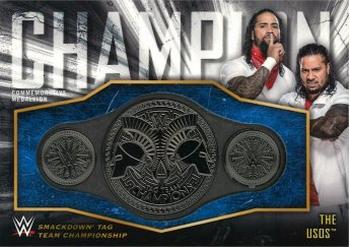 2018 Topps WWE - Commemorative Championship Medallions #CC-TU The Usos Front