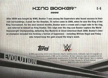 2018 Topps WWE - Evolution #E-6 King Booker Back
