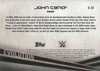 2018 Topps WWE - Evolution #E-23 John Cena Back