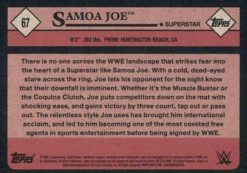 2018 Topps WWE Heritage - Bronze #67 Samoa Joe Back