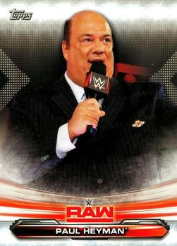 2019 Topps WWE RAW #56 Paul Heyman Front