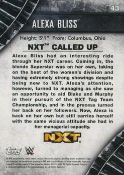 2016 Topps WWE NXT - Silver #43 Alexa Bliss Back