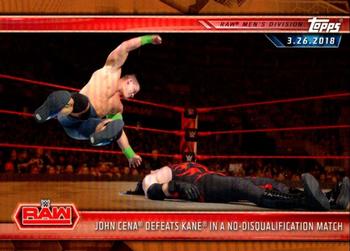 2019 Topps WWE Road to Wrestlemania - Bronze #33 John Cena Defeats Kane in a No-Disqualification Match Front