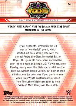 2019 Topps WWE Road to Wrestlemania - Bronze #34 