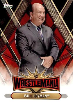 2019 Topps WWE Road to Wrestlemania - Wrestlemania 35 Roster #WM-1 Paul Heyman Front