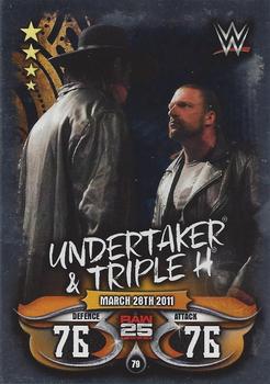 2018 Topps Slam Attax WWE Live #79 Undertaker / Triple H Front