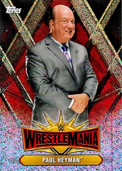 2019 Topps WWE Road to Wrestlemania - Wrestlemania 35 Roster Foil #WM-1 Paul Heyman Front
