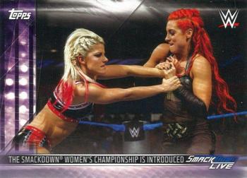2019 Topps WWE SummerSlam - Women's Evolution #DR-24 The SmackDown Women's Championship Is Introduced Front