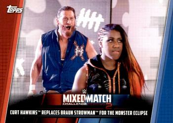 2019 Topps WWE Women's Division - Mixed Match Challenge Season 2 #MMC-18 Curt Hawkins Replaces Braun Strowman for The Monster Eclipse Front