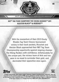 2019 Topps WWE NXT - Bronze #86 The Viking Raiders / Aleister Black / Ricochet Back