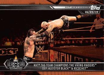 2019 Topps WWE NXT - Bronze #86 The Viking Raiders / Aleister Black / Ricochet Front