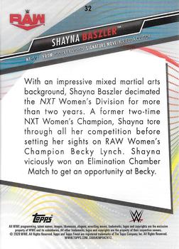 2020 Topps WWE Finest #32 Shayna Baszler Back