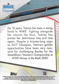 2020 Topps WWE Finest #67 Tamina Back